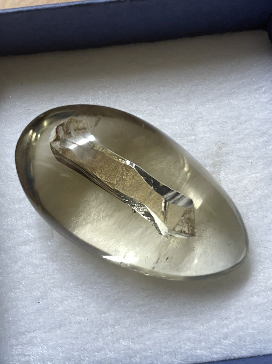 クォーツインクォーツ シトリン ルース 貫入水晶 標本鉱物 天然石