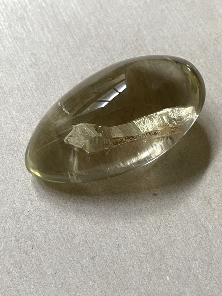 クォーツインクォーツ シトリン ルース 貫入水晶 標本鉱物 天然石