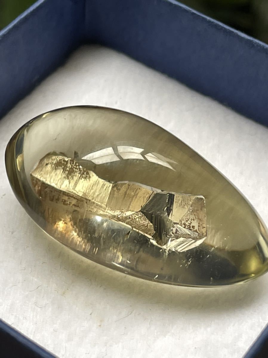 クォーツインクォーツ シトリン ルース 貫入水晶 標本鉱物 天然石