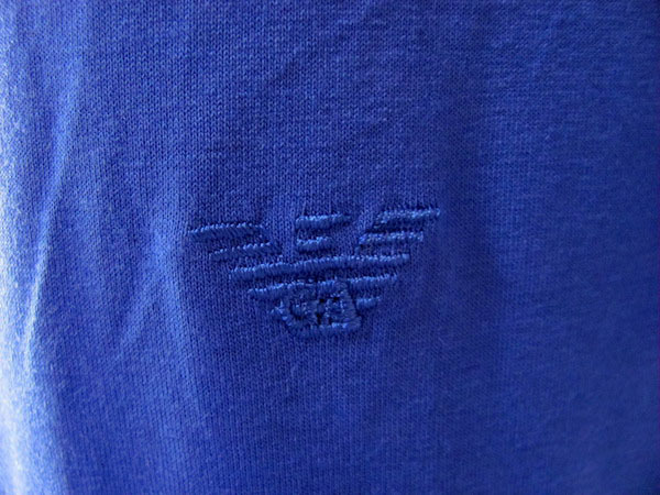 #snc エンポリオアルマーニ EMPORIOARMANI Tシャツ チュニック XS 青 紐ベルト タグ付き 美品 レディース [658447]_画像7