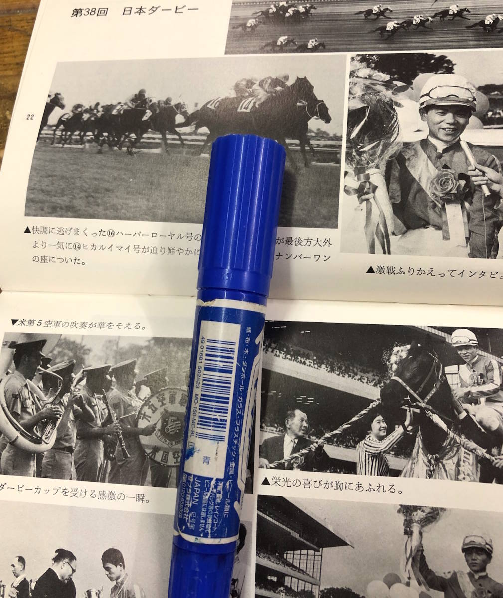 貴重★昭和レトロ 小冊子 資料★第39回 日本ダービー 東京優駿競走 日本中央競馬会★出走想定馬成績表 優勝馬一覧 写真 他★昭和47年の画像6