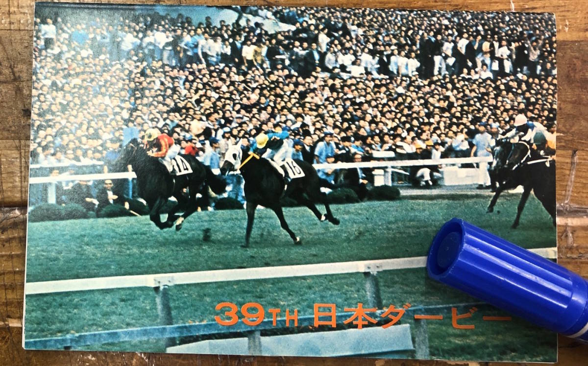 貴重★昭和レトロ 小冊子 資料★第39回 日本ダービー 東京優駿競走 日本中央競馬会★出走想定馬成績表 優勝馬一覧 写真 他★昭和47年の画像1