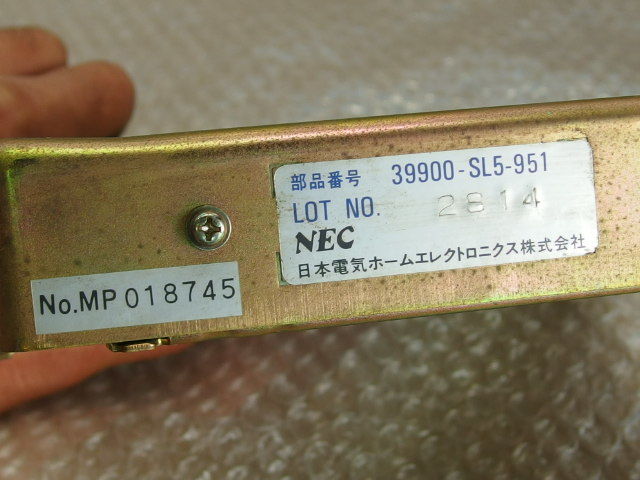 CC2 ビガー 25S G25A AT 100番台 TCS CPU トラクションコントロール コンピューター 39900-SL5-951 インスパイア_画像2