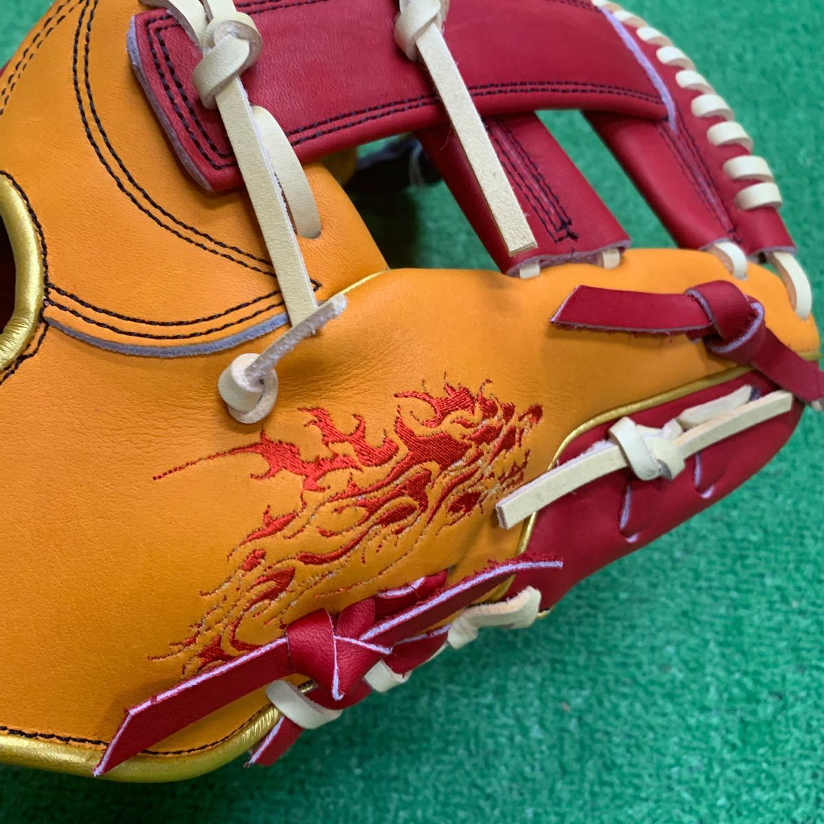 超限定・龍の刺繍入り 誠グローブ 軟式グローブ 内野手用 型付け無料