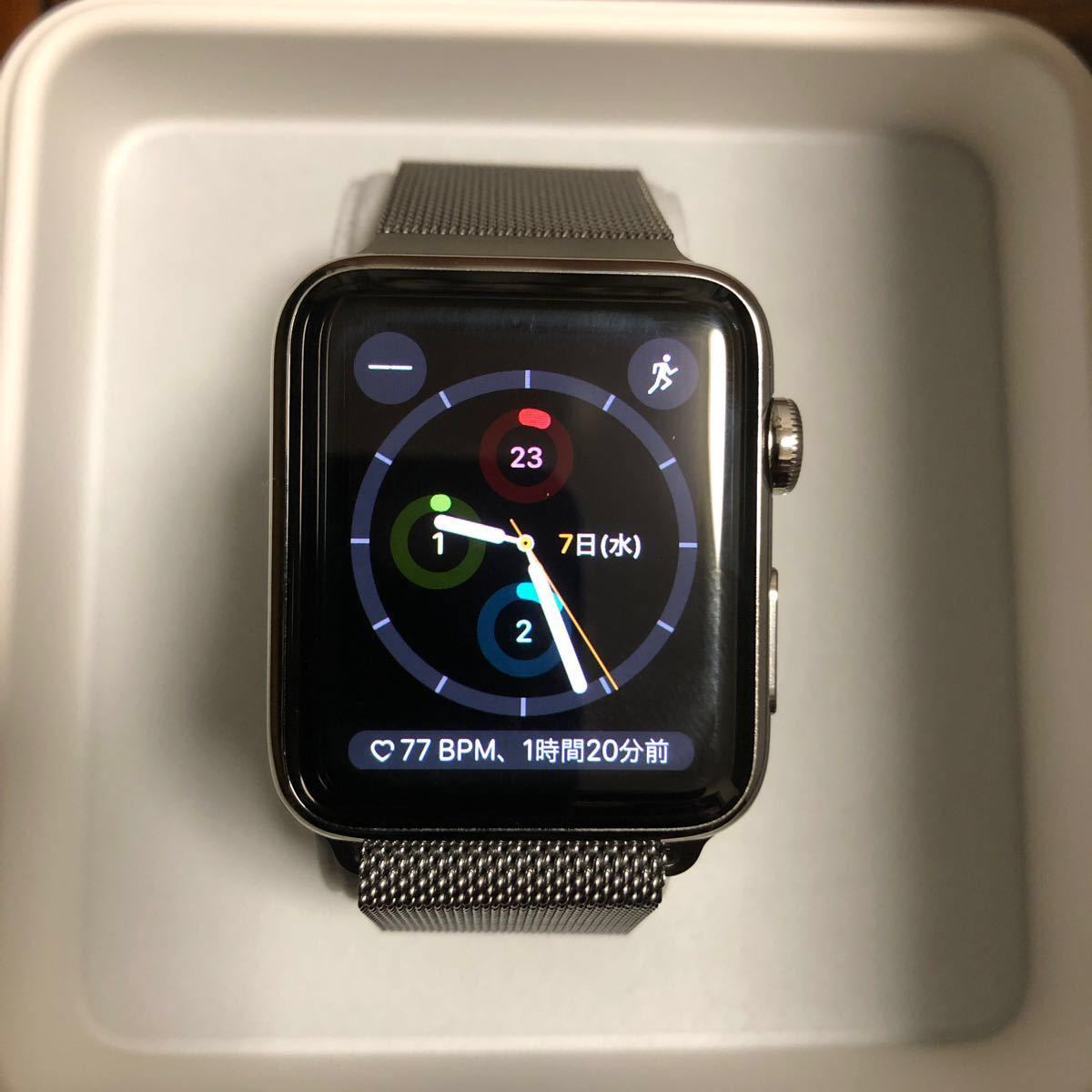 Apple Watch 1ステンレススチールミゼラブールバンド | noonanwaste.com