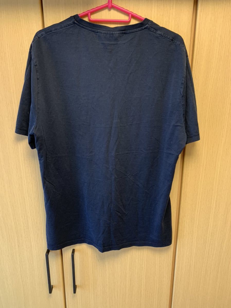 国内正規 18SS Neil Barrett ニールバレット Vネック Tシャツ カットソー 紺 S PBJT71 A518S_画像5