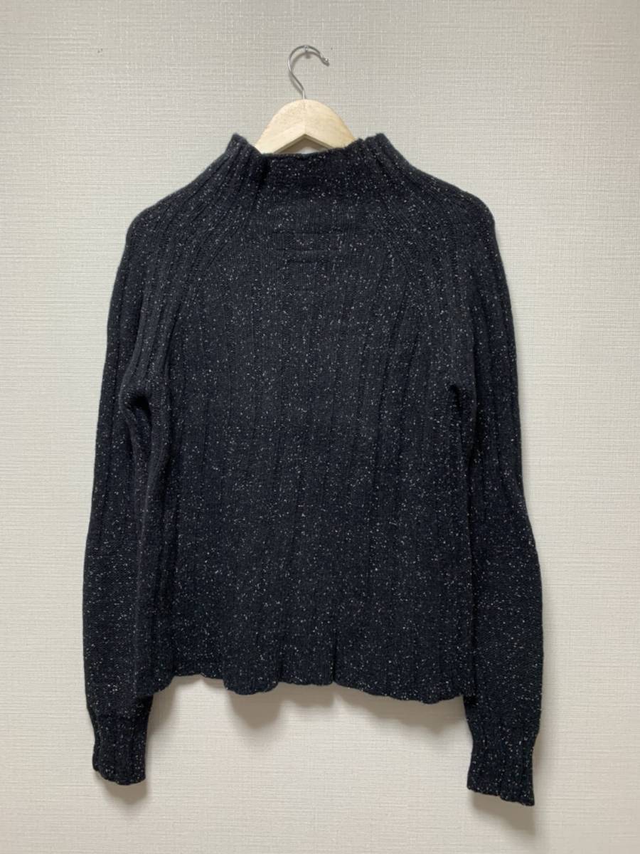 美品☆ [NEIGHBORHOOD] 18AW RIB WN-HN LS モクネックウールニットセーター S ブラック ネイバーフッド_画像2