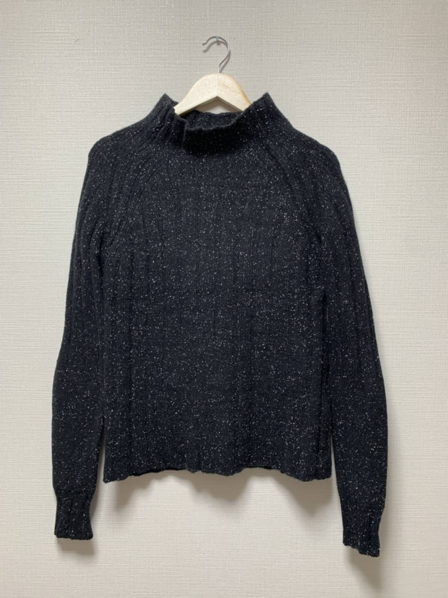 美品☆ [NEIGHBORHOOD] 18AW RIB WN-HN LS モクネックウールニットセーター S ブラック ネイバーフッド_画像1