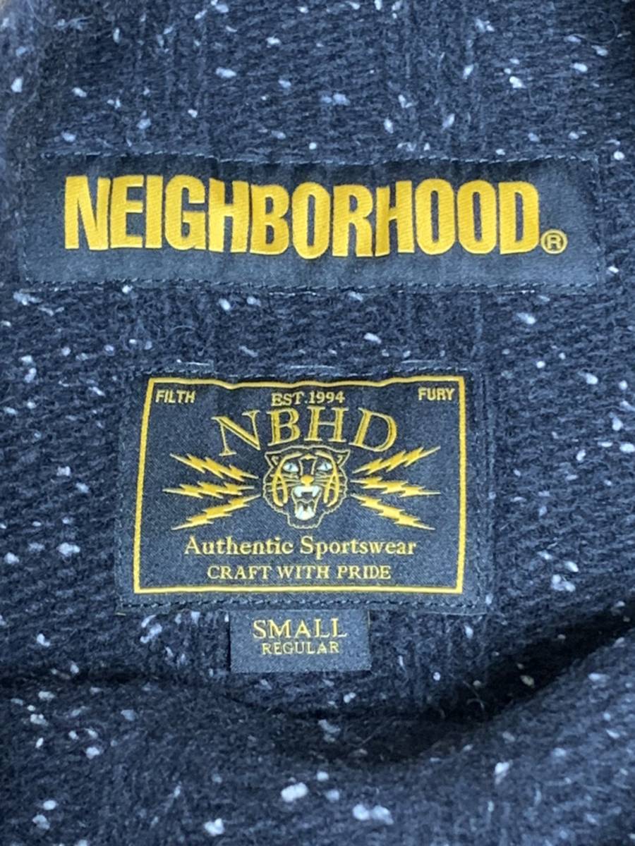 美品☆ [NEIGHBORHOOD] 18AW RIB WN-HN LS モクネックウールニットセーター S ブラック ネイバーフッド_画像4