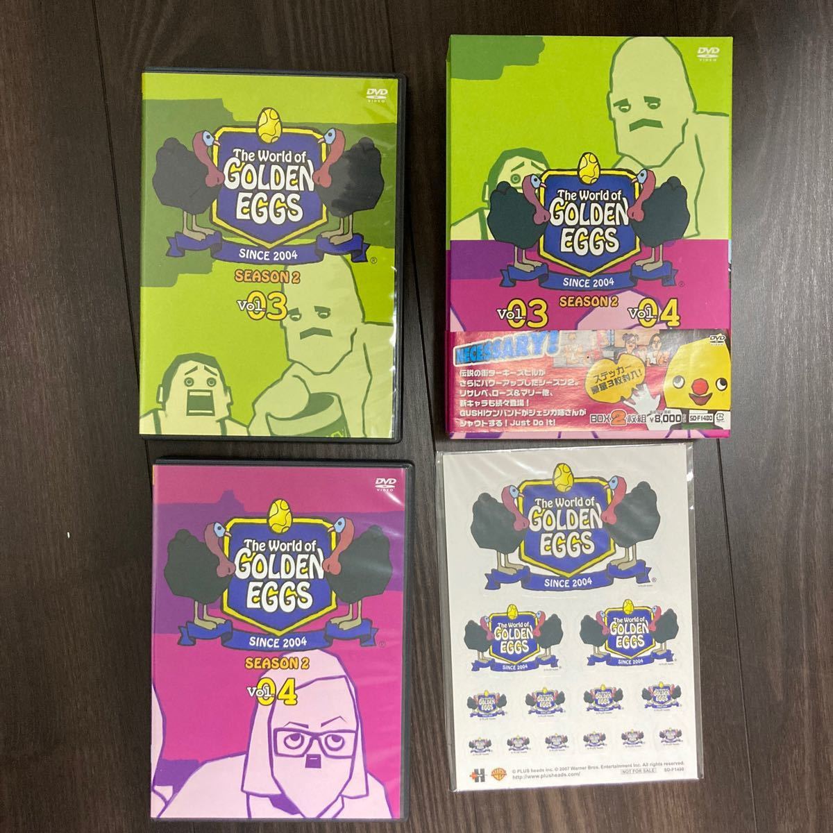 The World of GOLDEN EGGS DVD ゴールデンエッグス DVD-BOX 4枚セット