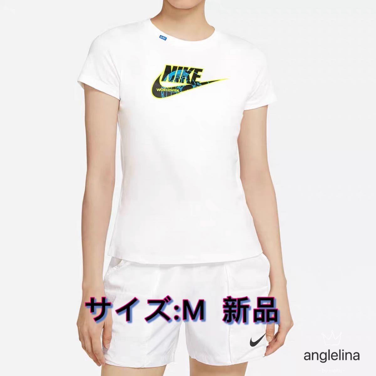 新品 未使用品 ナイキ NIKE レディース M 白 半袖 Tシャツ 半袖Tシャツ ロゴTシャツ トレーニングウェア