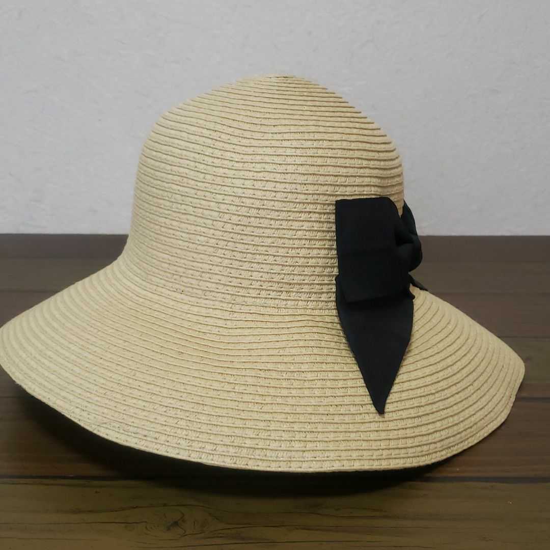 シンプルリボンの可愛い帽子★ 黒リボン _画像2