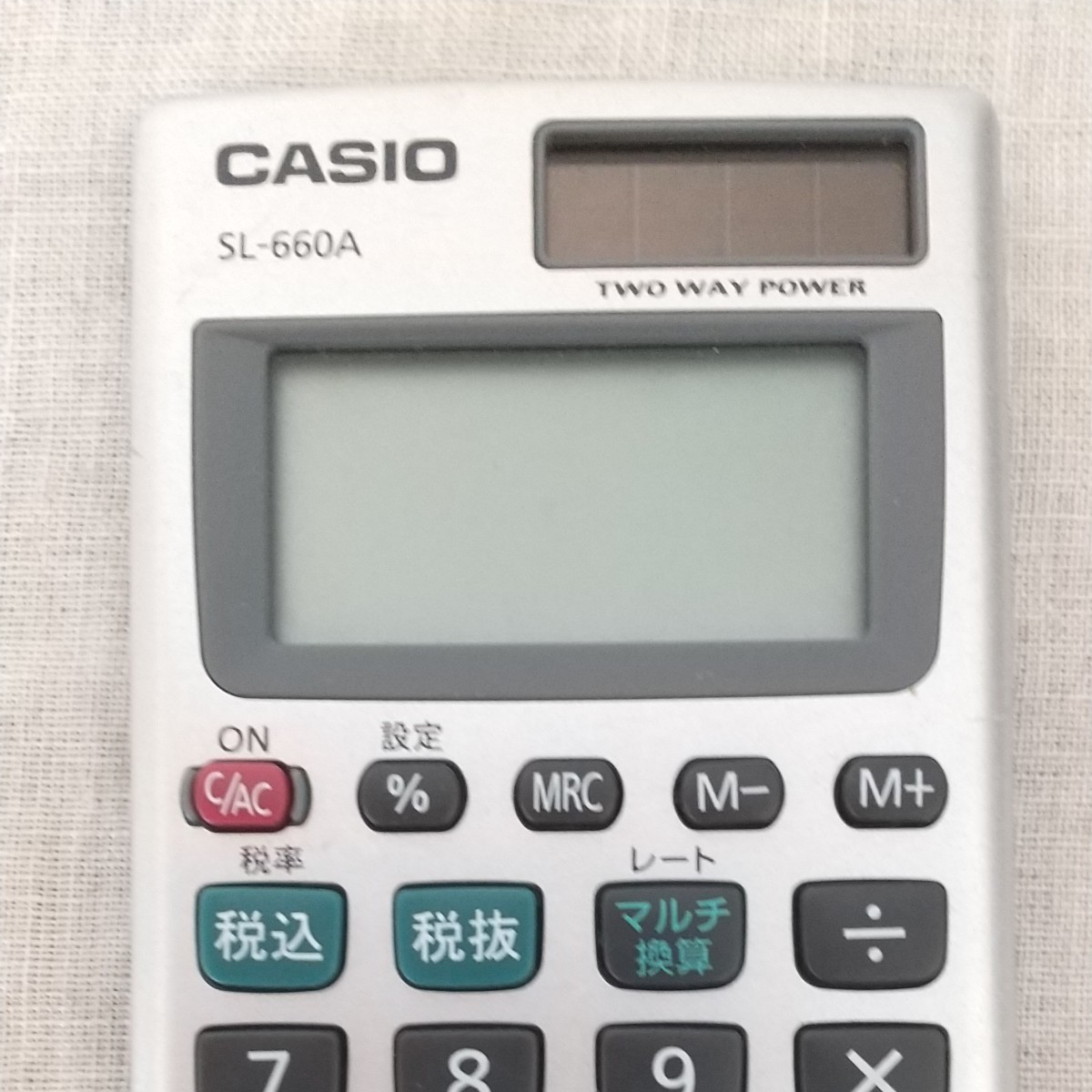 CASIO カシオ パーソナル電卓 SL-660A カードタイプ8桁