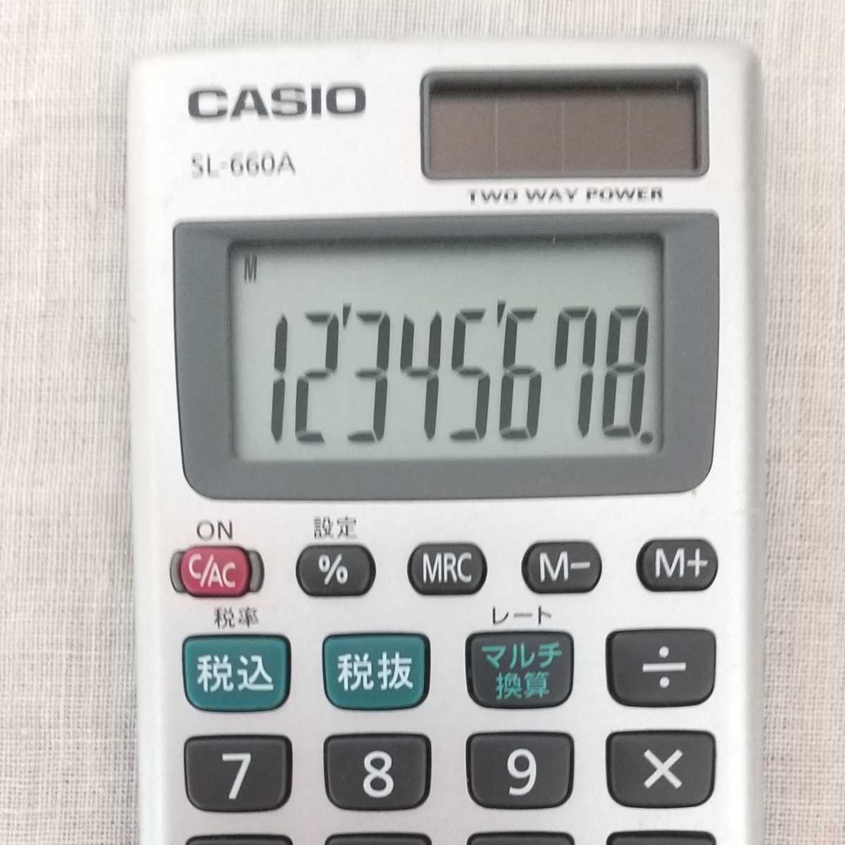 CASIO カシオ パーソナル電卓 SL-660A カードタイプ8桁