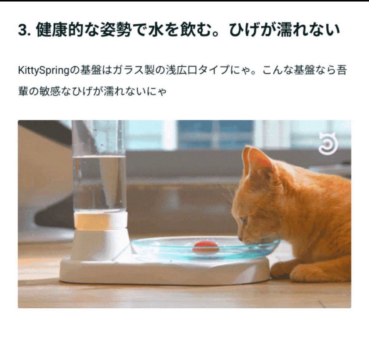 猫用　自動給水禁煙　KittySpring 