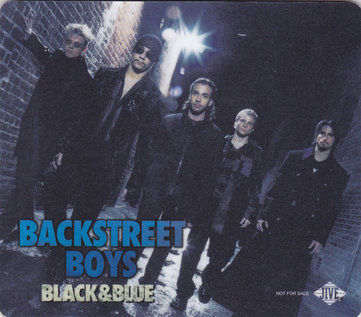 バックストリート・ボーイズ BACKSTREET BOYS - BLACK & BLUE /マウスパッド!!_画像1