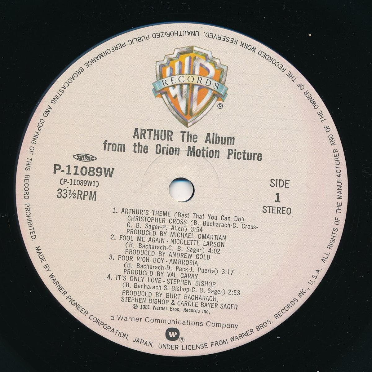 ミスター・アーサー/ARTHUR/中古LP!! 商品管理番号：40490_画像3