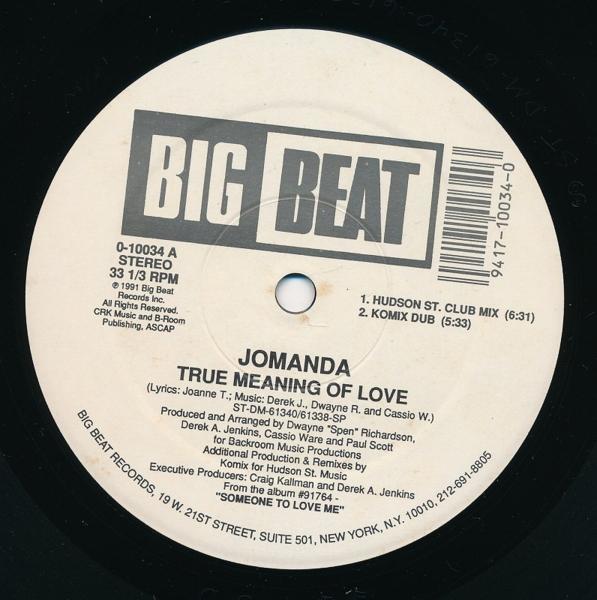JOMANDA/ジョマンダ/THE TRUE MEANING Of LOVE/US盤/中古12インチ!! 商品管理番号：25672_画像3