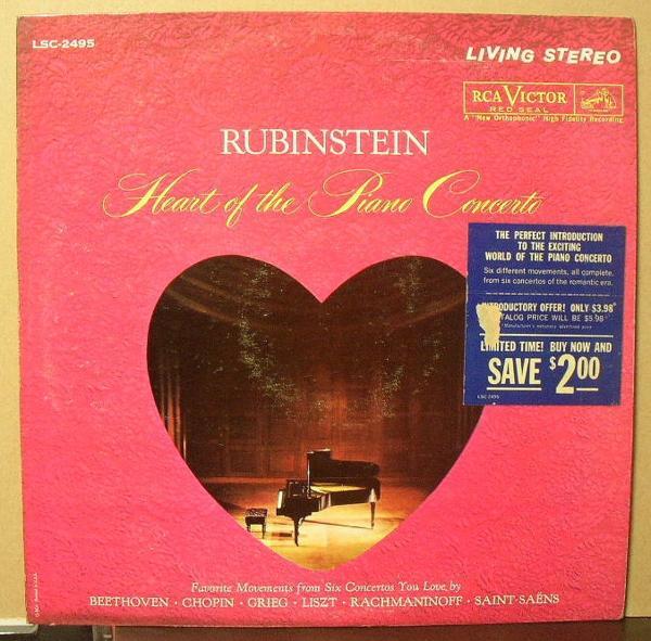 ルービンシュタイン/HEART OF THE PIANO CONCERTO/US盤/中古LP!! 商品管理番号：36830_画像1