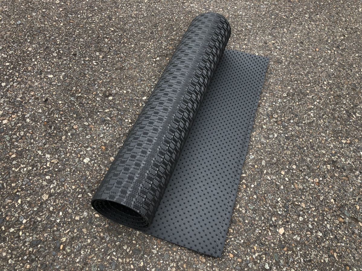 # free shipping # free cut (150×55) Raver mat rubber black waterproof dirt prevention slip prevention new goods floor camper DIY original work domestic production Peugeot 