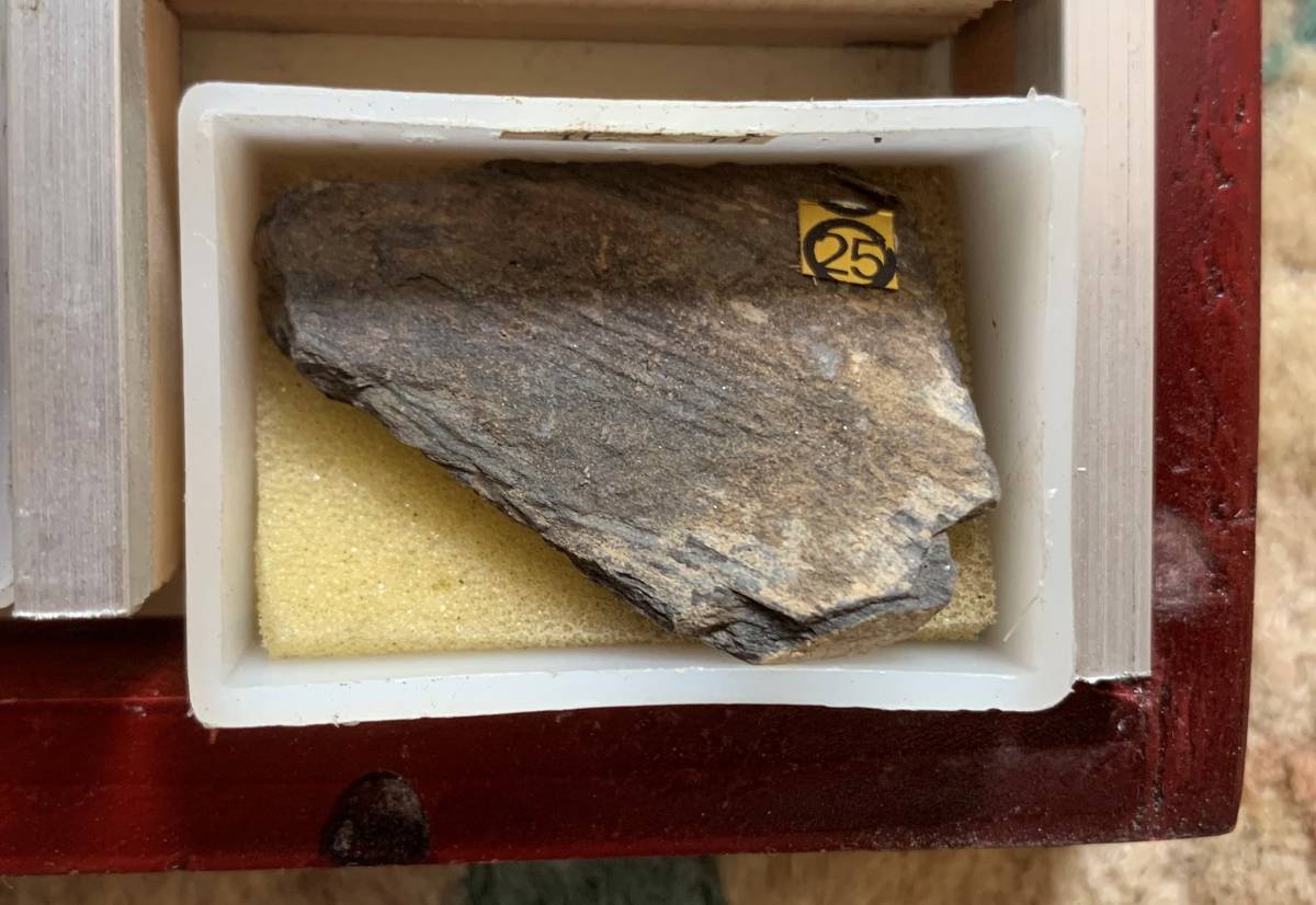 地質標本】 天然鉱物・鉱石・岩石・化石標本25種セット 木箱入り 地質標本】 天然鉱物・鉱石・岩石・化石標本25種セット 木箱入り