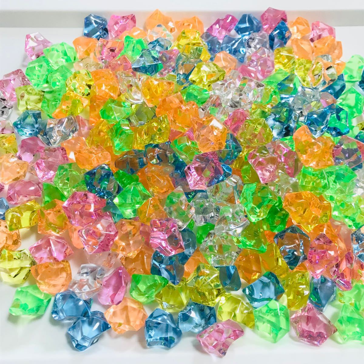 Paypayフリマ アクリルアイス ロックアイス カラフル 650g Paypayフリマ アクリルアイス ロックアイス カラフル 650g