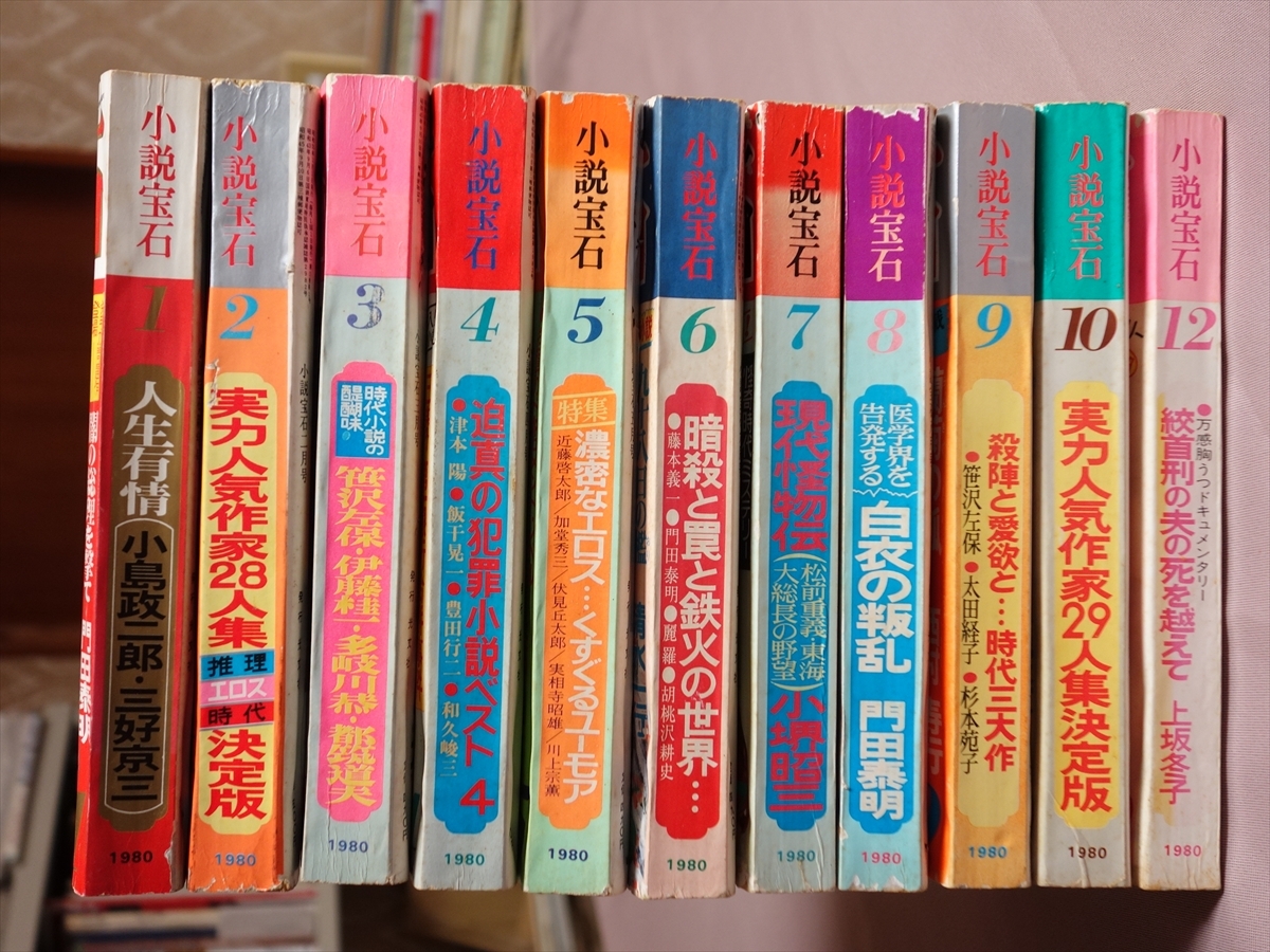 安い割引 11冊 1980年 小説宝石 セット 光文社 昭和55年 小説一般