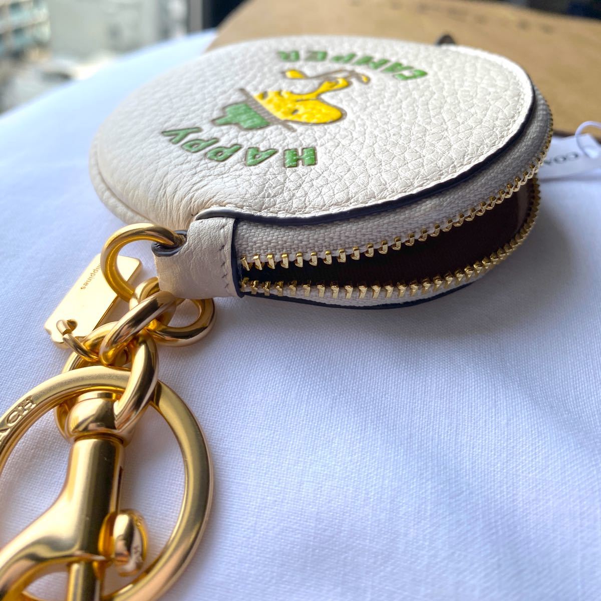 COACHコーチ ウッドストックコインケース キーホルダースヌーピ COACHコーチ ウッドストックコインケース キーホルダースヌーピ