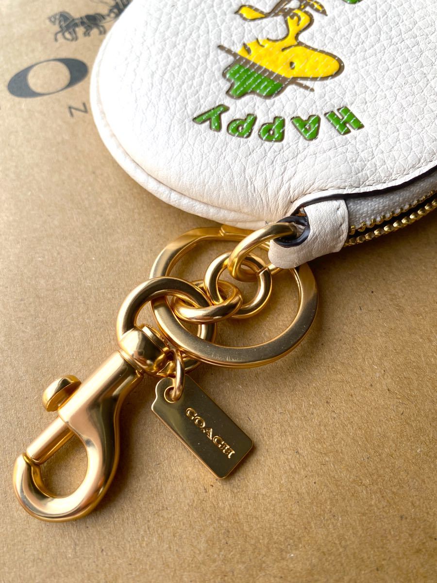COACHコーチ ウッドストックコインケース キーホルダースヌーピ COACHコーチ ウッドストックコインケース キーホルダースヌーピ