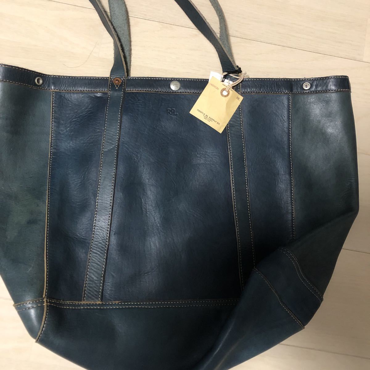 人気絶頂 RRL インディゴダイド レザー トート ecousarecycling.com