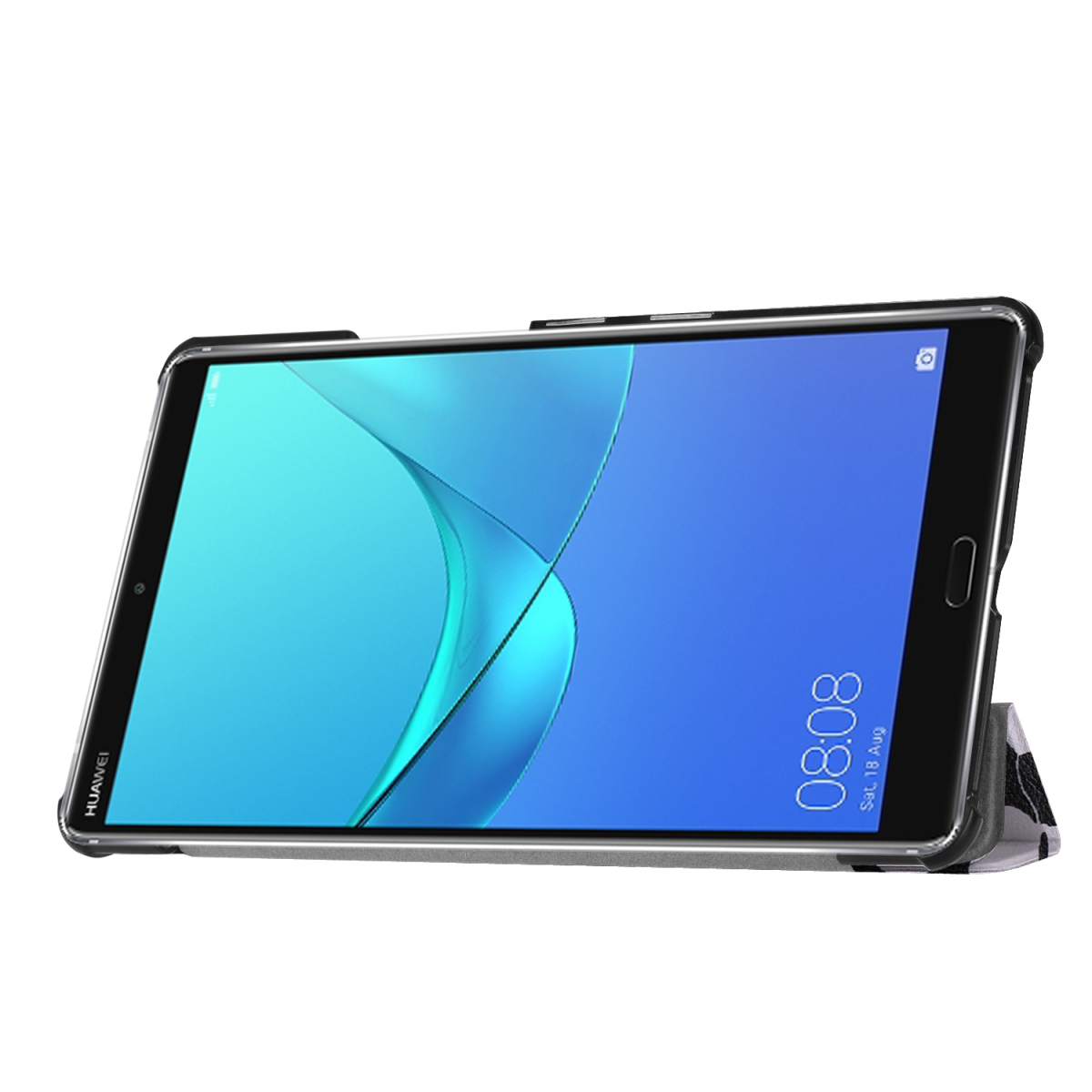 HUAWEI MediaPad M5 8.4 タブレット専用ケースマグネット開閉式 スタンド機能付き 三つ折 カバー 高品質PUレザーケース タンポポ_画像5