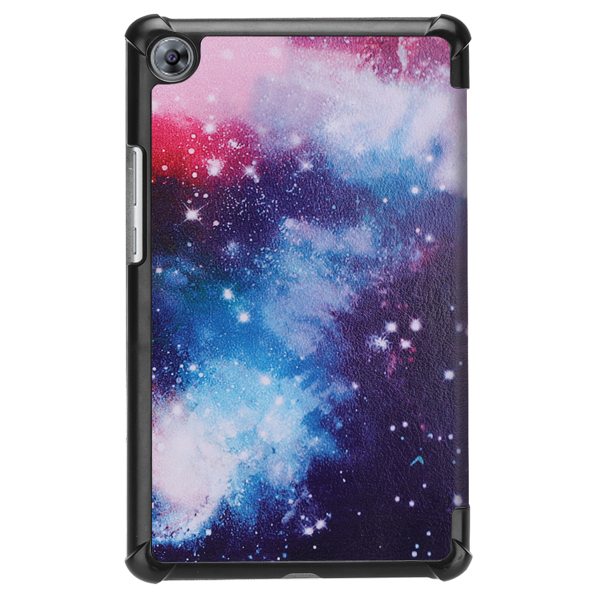 HUAWEI MediaPad M5 8.4 タブレット専用ケースマグネット開閉式 スタンド機能付き 三つ折 カバー 高品質PUレザーケース 宇宙銀河_画像3