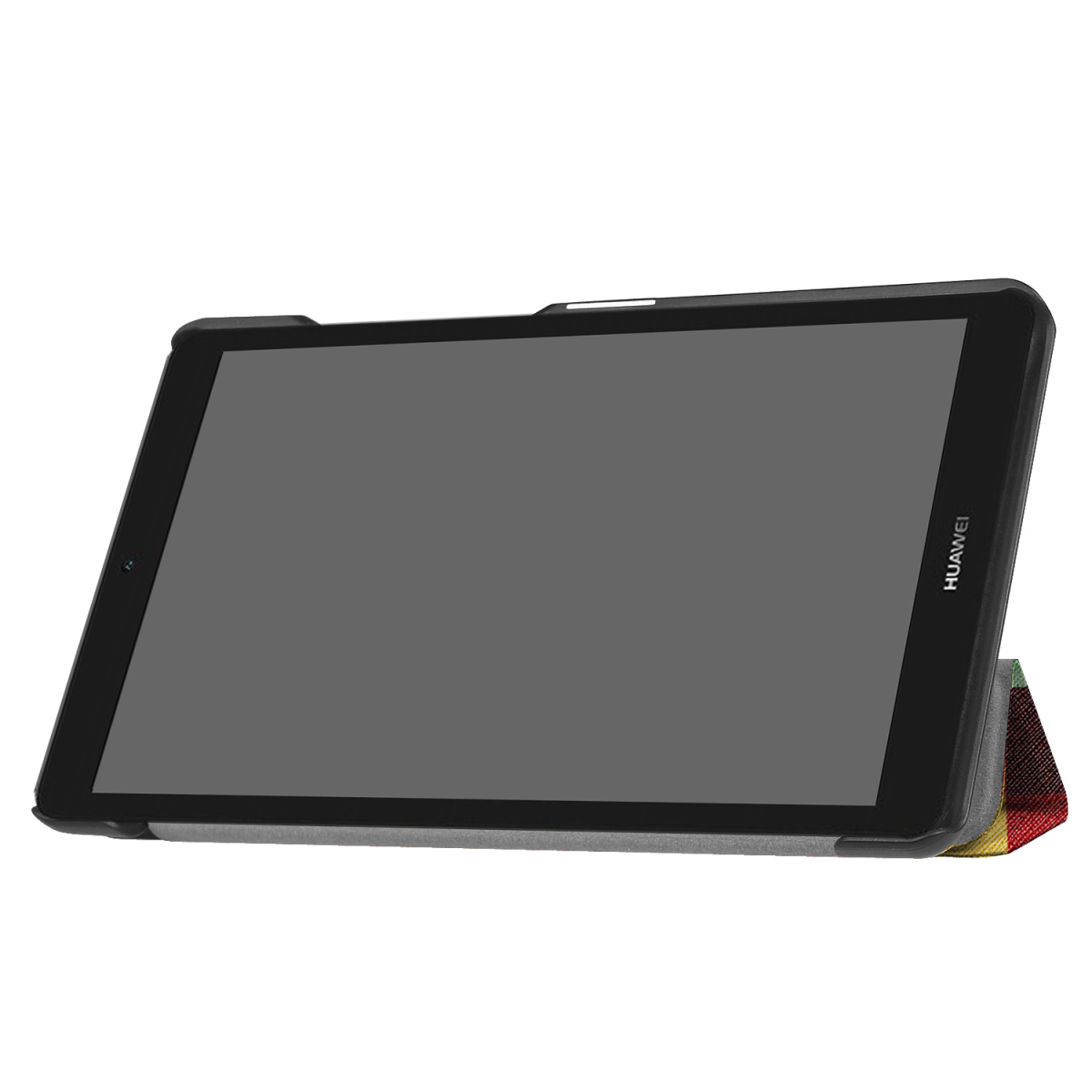 MediaPad T3 7.0タブレット専用 マグネット開閉式 スタンド機能付き 三つ折カラフルカバー 薄型 軽量型 高品質PUレザーケース 正方形_画像6