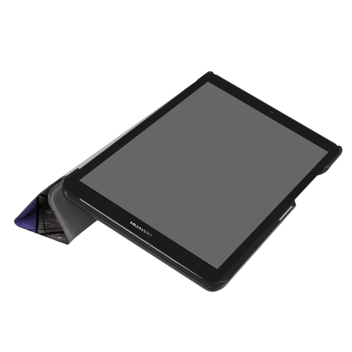 MediaPad T3 7.0タブレット専用 マグネット開閉式 スタンド機能付き 三つ折カラフルカバー 薄型 軽量型 高品質PUレザーケース バラ窓_画像4