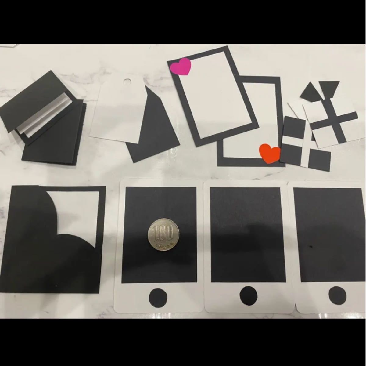 Paypayフリマ ハンドメイド アルバム 画用紙 仕掛け 白黒 ブラック ホワイト Paypayフリマ ハンドメイド アルバム 画用紙 仕掛け 白黒 ブラック ホワイト