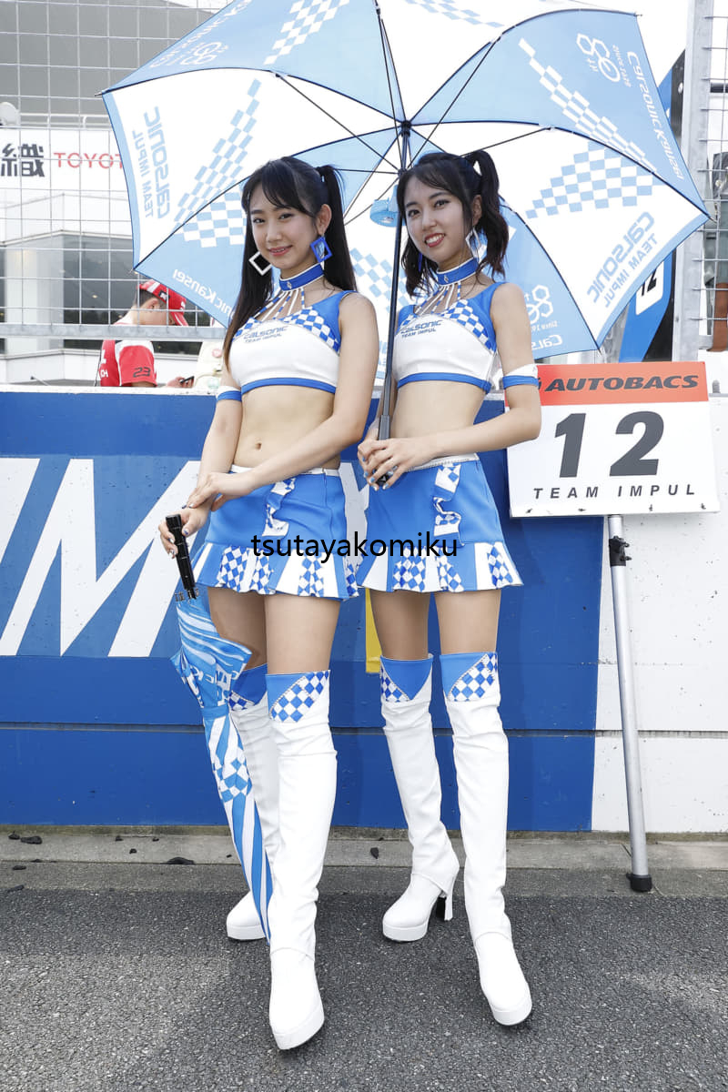 特注販売中 高品質 新作 【TEAM IMPUL】 レースクイーン コスプレ衣装 風 靴とウィッグ 別売り