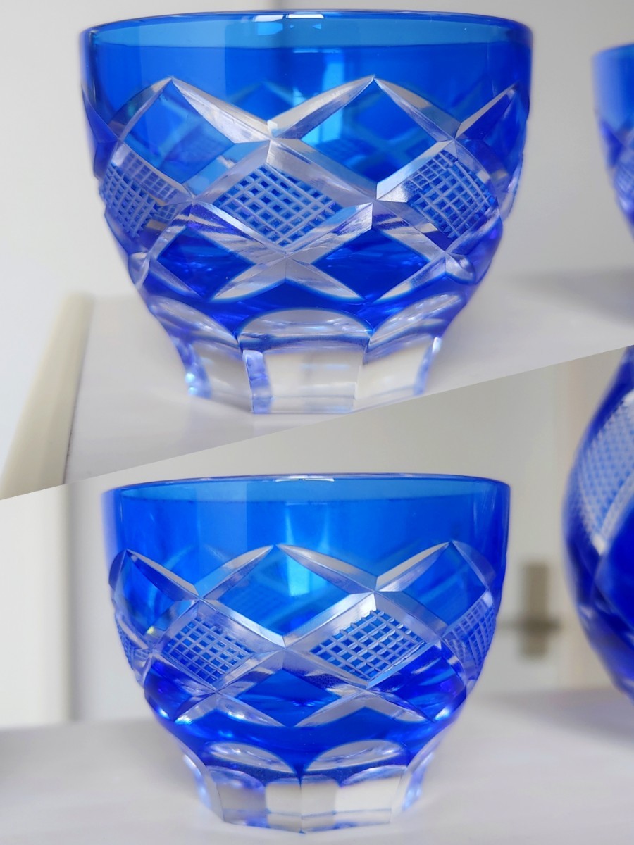 薩摩切子 酒器 グラス 5客セット 【内祝い】 薩摩切子 酒器 グラス 5客セット 食器