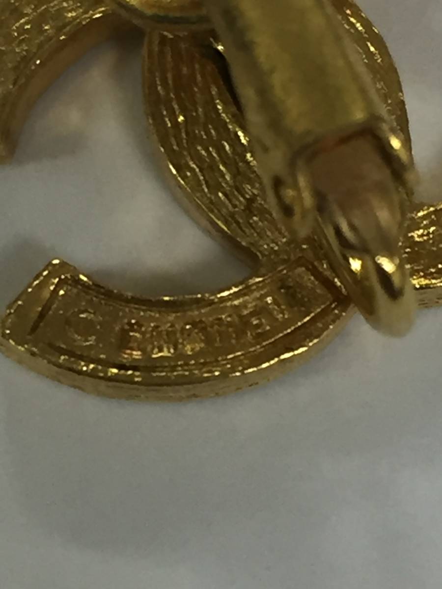 美品!希少!CHANEL シャネル ココマーク ラインストーン GP ゴールド