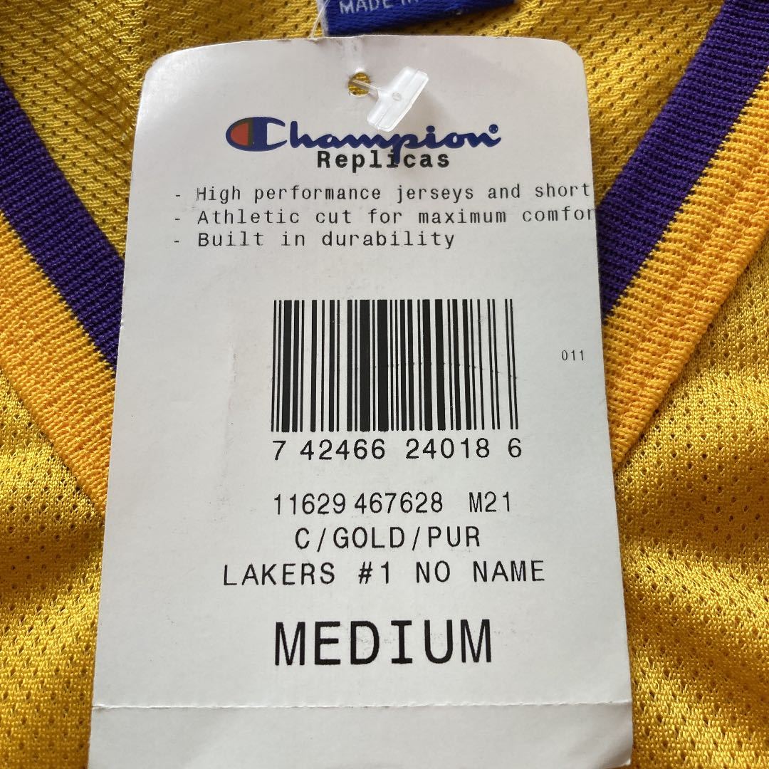 未使用】チャンピオン NBA ユニフォーム LAKERS 1番NBA Los 未使用】チャンピオン NBA ユニフォーム LAKERS 1番NBA Los