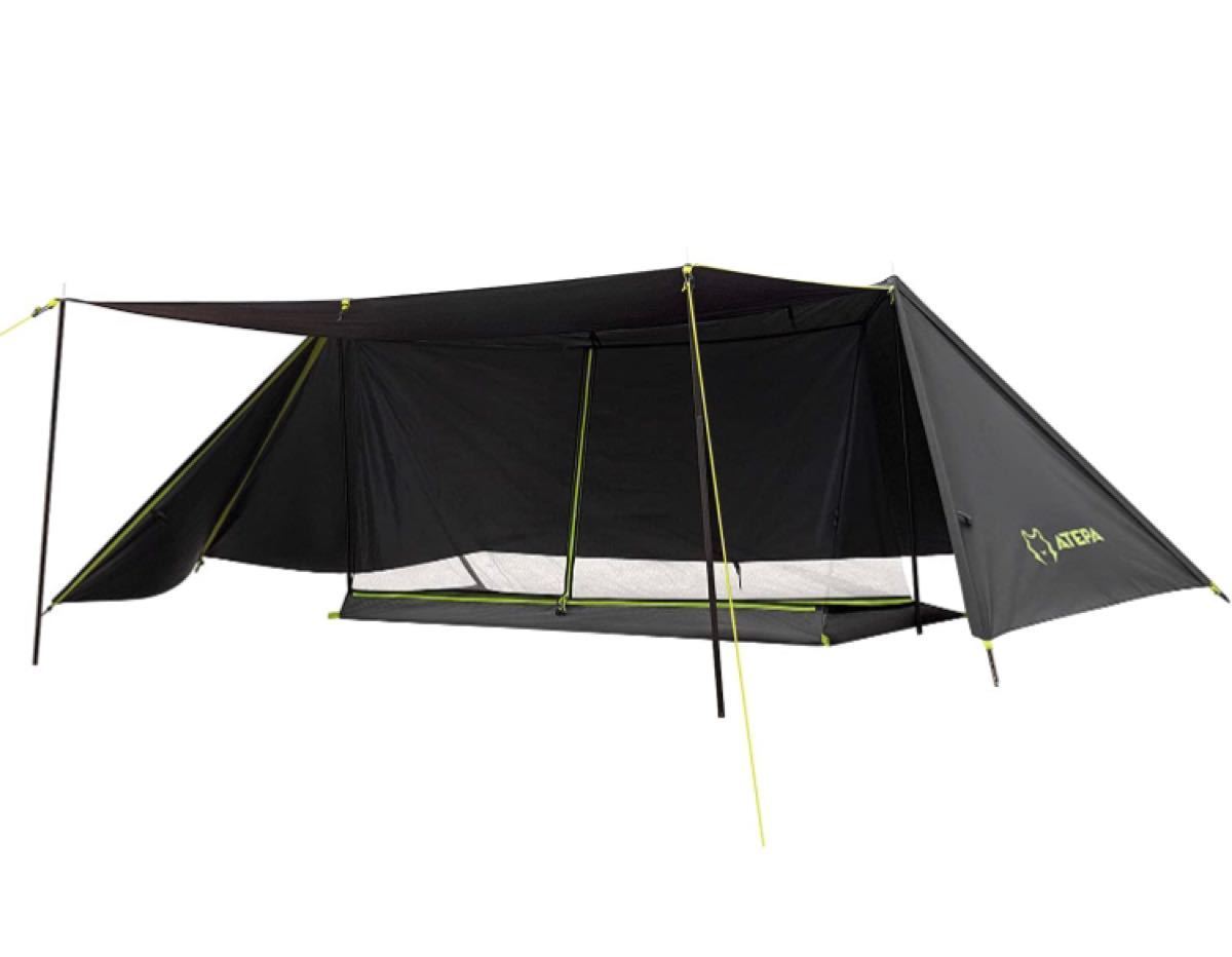 ATEPA パップテント 軍幕 キャンプ 1人用 4シーズン適用 ソロ テント 多機能 軽量 遮光 防風 防水3000mm