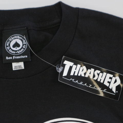 新品 US企画 THRASHER BOYFRIEND Tシャツ L ブラック Roy Lichtenstein リキテンスタイン スラッシャー ロゴ スケート ストリート supreme_画像3