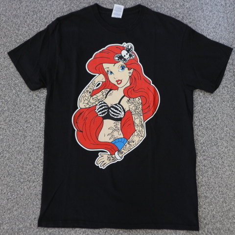 ヤフオク リトルマーメイド アリエル タトゥー Tシャツ M