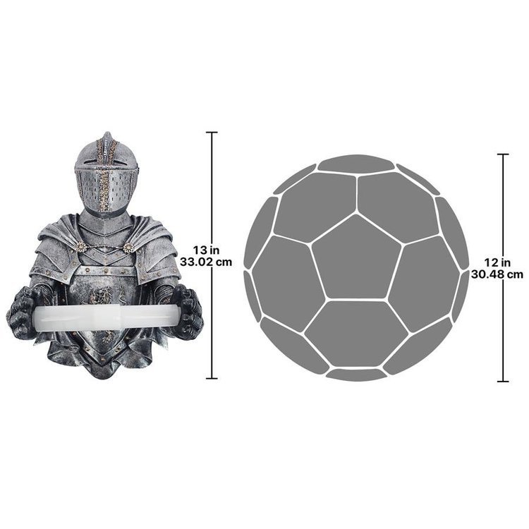 著名な甲冑を着た騎士 ゴシック風 トイレット・ペーパーホルダー 彫刻 彫像/ アーサー王と円卓の騎士 ファンタジー ゲーム（輸入品