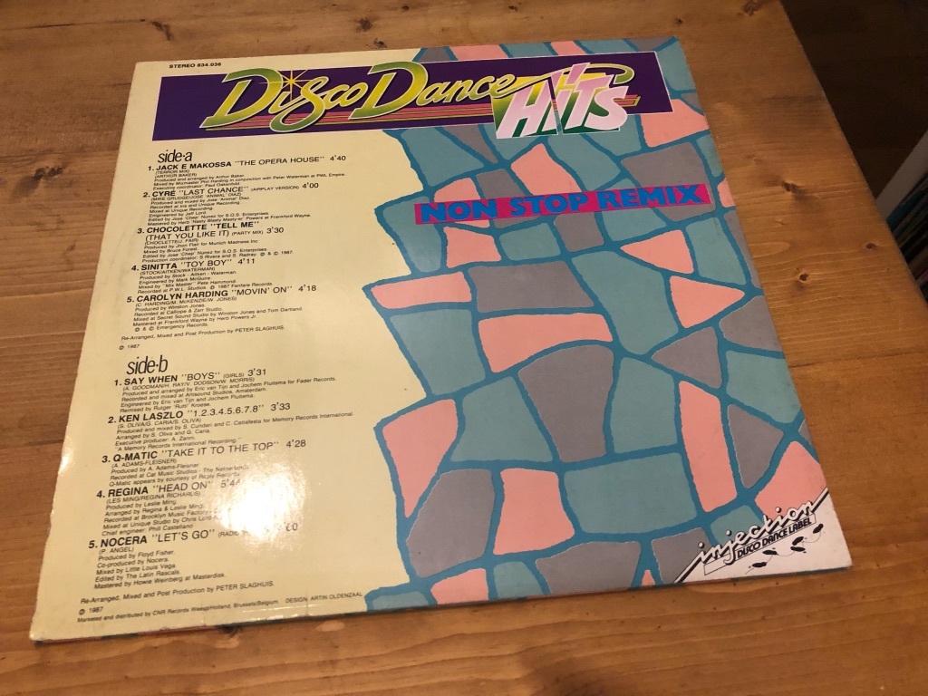 LP★Disco Dance Hits Vol. 5 / Jack E Makossa / Sinitta / Carolyn Harding / Regina / Ken Laszlo / イタロディスコ / ハウス!_画像2