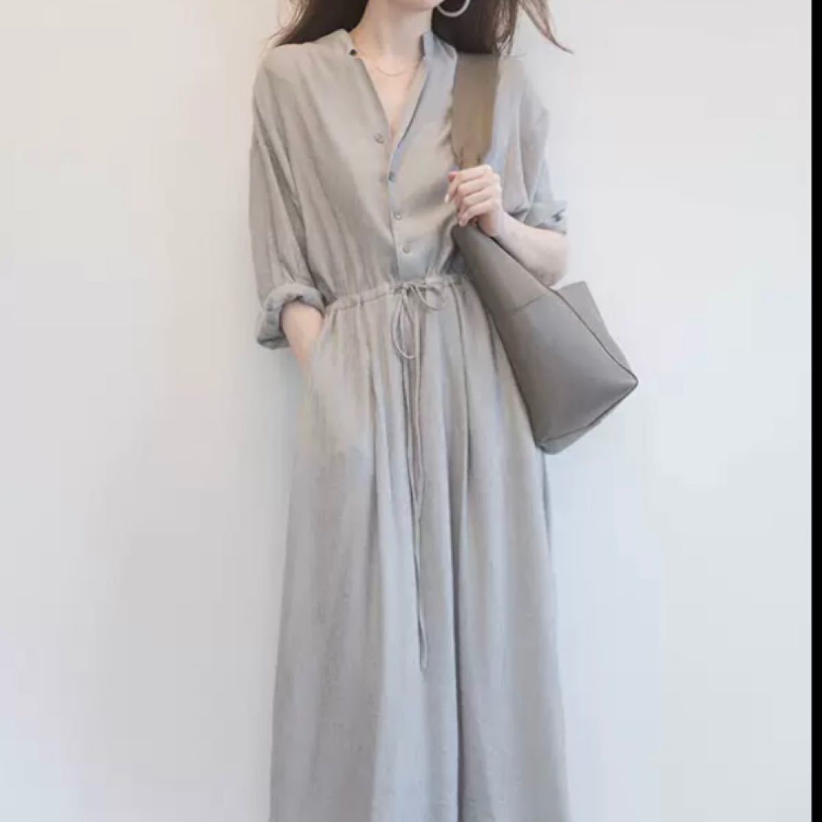 Paypayフリマ 新作 Jeanasis好き 再入荷 綿麻調 フロントボタン ワンピース Paypayフリマ 新作 Jeanasis好き 再入荷 綿麻調 フロントボタン ワンピース