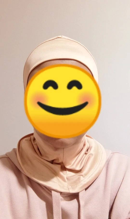 [ ヒジャブ黒]イスラム教徒 ムスリムMuslimへジャブ隠すベール頭髪スカーフHijabヒジャーブ帽子ハット女性コーラン戒律マスクkoranブラック_これは参考画像です。出品商品は黒です。
