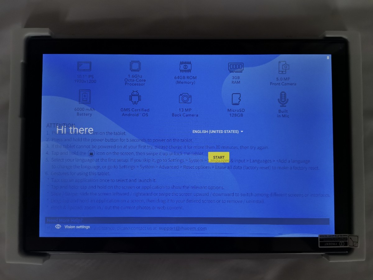 HAOVM MediaPad P20 10インチ Android11 タブレット