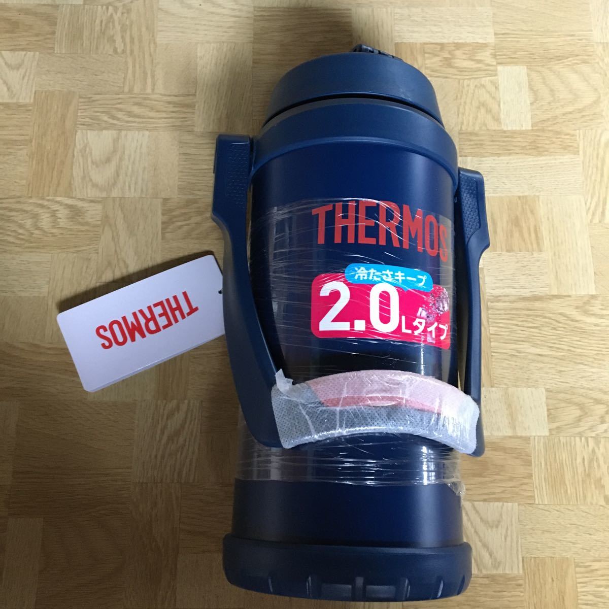 新品　箱なし　THERMOS 水筒　2リットルタイプ　保冷専用　サーモス　ネイビーレット　紺色　真空断熱スポーツジャグ　