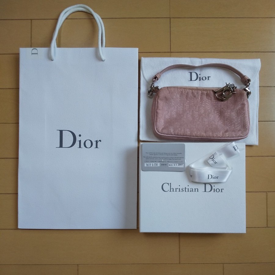 Christian Dior　クリスチャン・ディオール　トロッター　ピンク　レア　ヴィンテージ　オールド
