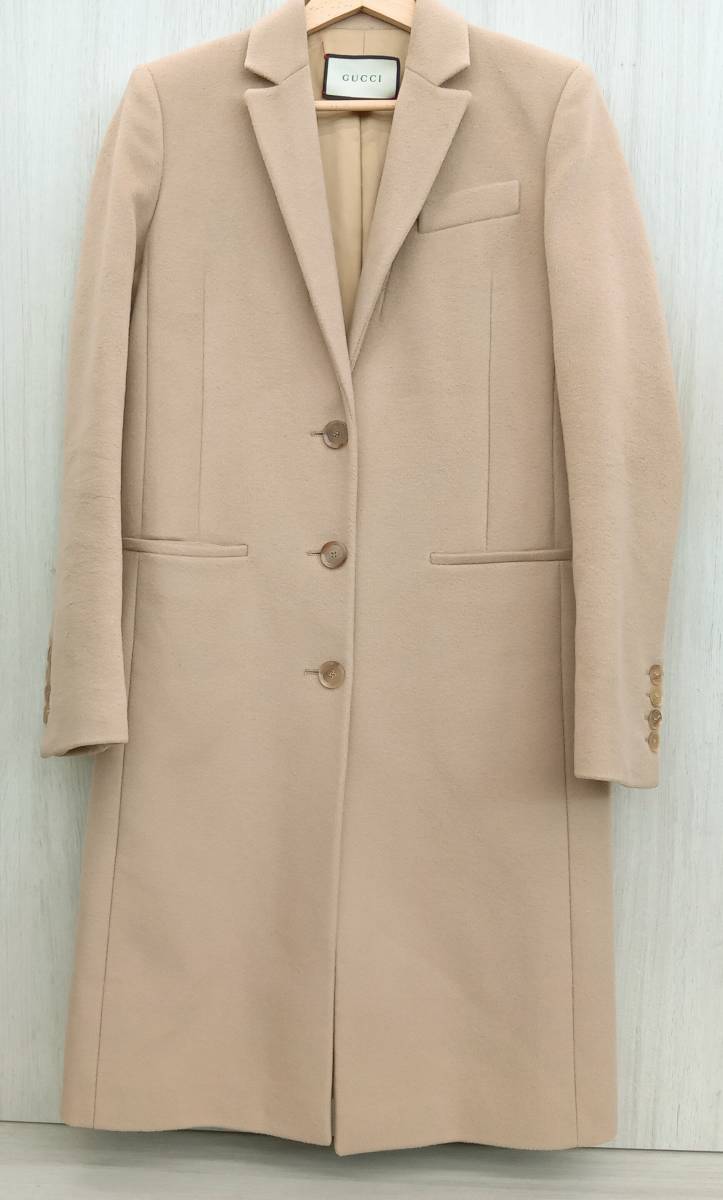 GUCCI】グッチ チェスターコート ベージュ サイズ42 www.nickstellino.com